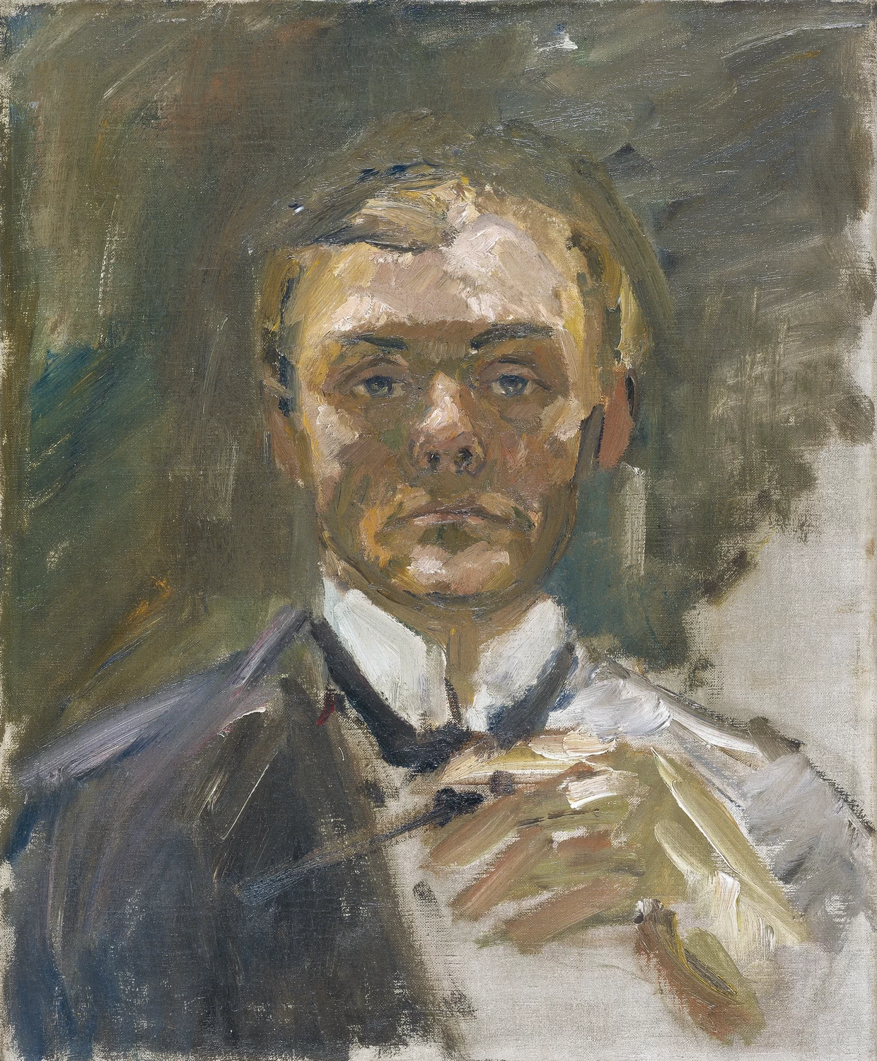 Autoritratto con la mano alzata - Museo Nacional Thyssen, Bornemisza, Madrid